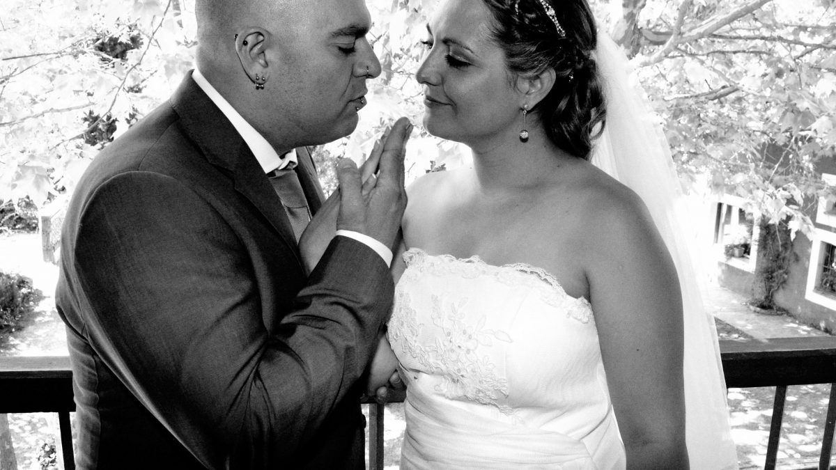 novios el día de su boda
