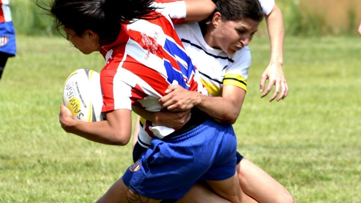 Partido de rugby del Atletico de Madrid feminas