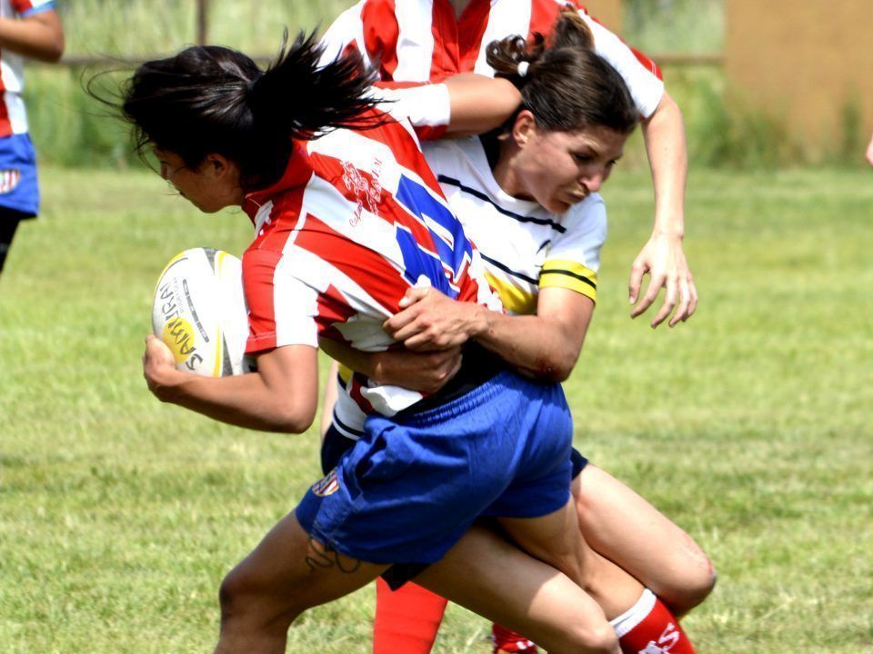 Partido de rugby del Atletico de Madrid feminas